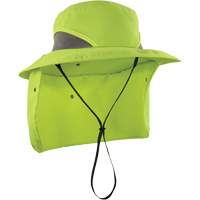 Chapeau de garde forestier 8934 Chill-Its avec prot&egrave;ge-nuque, petit/moyen, Lime haute visibilit&eacute; Absolute Business Supply
