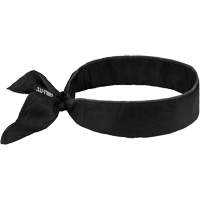 Chill-Its 6702 Cooling Headband with Embedded Polymers & Tie Closure, Black Absolute Business Supply