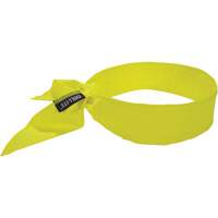 Chill-Its 6702 Cooling Headband with Embedded Polymers & Tie Closure, High Visibilty Lime-Yellow Absolute Business Supply