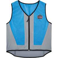 Chill-Its 6667 Wet Evaporative Cooling Vest with Zipper Closure, Medium, Blue Absolute Business Supply