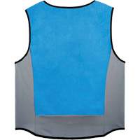 Chill-Its 6667 Wet Evaporative Cooling Vest with Zipper Closure, Medium, Blue Absolute Business Supply