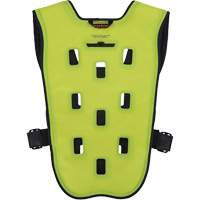 Chill-Its 6685 Dry Evaporative Cooling Vest with Zipper Closure, X-Small, High Visibility Lime-Yellow Absolute Business Supply