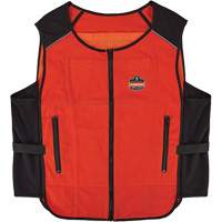 Chill-Its 6260 Lightweight Phase Change Cooling Vest with Rechargeable Packs, Small/Medium, Orange Absolute Business Supply