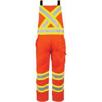 High-Visibility Unlined Overalls, X-Small, High Visibility Orange Absolute Business Supply