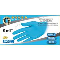 34600 Disposable Gloves, Small, Nitrile, 5-mil, Powder-Free, Blue Absolute Business Supply