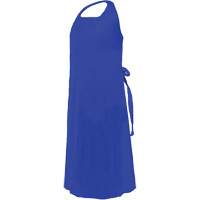 Tablier CoverMe avec encolure d&eacute;coup&eacute;e, Polyur&eacute;thane, 45" lo x 35" la, Bleu Absolute Business Supply
