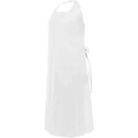 Tablier CoverMe avec encolure d&eacute;coup&eacute;e, Polyur&eacute;thane, 45" lo x 35" la, Blanc Absolute Business Supply