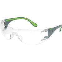Adapt Lite Grey/Green Safety Glasses, Clear Lens, Anti-Fog/Anti-Scratch, ANSI Z87+/Meets/Exceeds CSA Z94.3 Absolute Business Supply