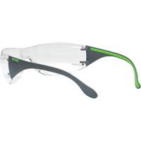 Adapt Lite Grey/Green Safety Glasses, Clear Lens, Anti-Fog/Anti-Scratch, ANSI Z87+/Meets/Exceeds CSA Z94.3 Absolute Business Supply