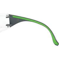 Adapt Lite Grey/Green Safety Glasses, Clear Lens, Anti-Fog/Anti-Scratch, ANSI Z87+/Meets/Exceeds CSA Z94.3 Absolute Business Supply