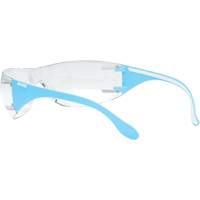 Adapt Lite Blue/White Safety Glasses, Clear Lens, Anti-Fog/Anti-Scratch, ANSI Z87+/Meets/Exceeds CSA Z94.3 Absolute Business Supply