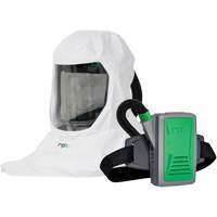 Respirateur T-Link avec casquette, tube de respiration, montage &agrave; la ceinture & APR motoris&eacute; PX5, Cagoule ample & visi&egrave;re, Pile Lithium-ion Absolute Business Supply