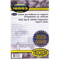 Bilingual Daily Log & Vehicle Inspection Report Book Absolute Business Supply
