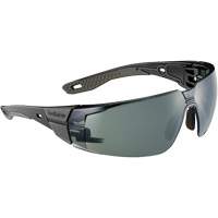 RUSH+ 2.0 M/L Safety Glasses with Black & Grey Frame, Grey/3.0 Lens, Anti-Fog/Anti-Scratch, ANSI Z87+ Absolute Business Supply