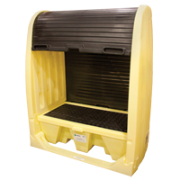 Drum Hardcover & Spillpallet, 60" L x 37" W x 72" H, 2000 lbs. Load Capacity Absolute Business Supply