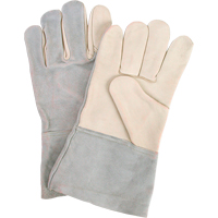 Gants de travail d'usage standard, Grand, Paume en Cuir fleur de vache Absolute Business Supply