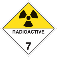 Radioactive Materials TDG Placard, Plastic Absolute Business Supply