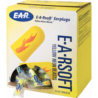 Bouchons d'oreilles &eacute;clat n&eacute;on jaune E-A-Rsoft, Vrac - Sac en poly Absolute Business Supply