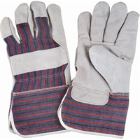 Rugged Fitters Gloves, Large, Split Cowhide Palm, Cotton Inner Lining Absolute Business Supply