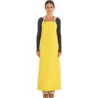 Reinforced Heavy-Duty Apron, Neoprene, 45" L x 35" W, Yellow Absolute Business Supply