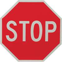 Panneau de signalisation &agrave; deux c&ocirc;t&eacute;s  Stop/Slow  Absolute Business Supply