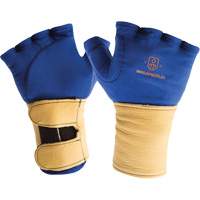 Fingerless Glove Liner with Wrist Restrainer, Size X-Small, Poly-Cotton Palm Absolute Business Supply