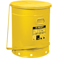 Contenants pour d&eacute;chets huileux, Homologu&eacute; FM/List&eacute; UL, 21 gal. US, Jaune Absolute Business Supply