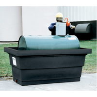 Poly-Tank&reg; Containment Unit 275 With Drain, 82.3" L x 45" W x 35.3" H, 275 US gal. Capacity Absolute Business Supply