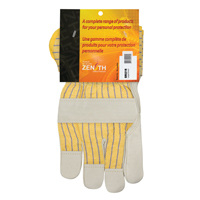 Winter-Lined Patch-Palm Fitters Gloves, Large, Grain Cowhide Palm, Cotton Fleece Inner Lining Absolute Business Supply