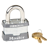 Pin Tumbler Padlock, Keyed Alike, Laminated Steel, 1-3/4" Width Absolute Business Supply