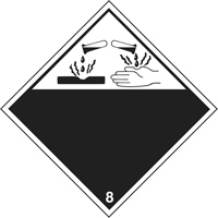 Corrosive Materials TDG Placard, Plastic Absolute Business Supply