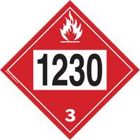 1230 Methanol TDG Placard, Plastic Absolute Business Supply