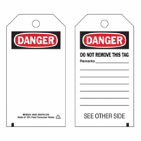 &eacute;tiquettes de s&eacute;curit&eacute; auto-plastifiantes, Polyester, 3" la x 5-3/4" h, Anglais Absolute Business Supply