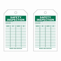 &eacute;tiquettes d'inspection de s&eacute;curit&eacute;, Polyester, 4" la x 7" h, Anglais Absolute Business Supply