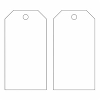 Blank Accident Prevention Tags, Metal, 3" W x 5-3/4" H Absolute Business Supply