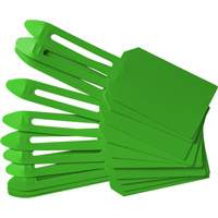 &eacute;tiquettes de cadenassage vierges en plastique, Plastique, 3-1/4" la x 5-4/5" h, Vierge Absolute Business Supply