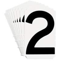 &eacute;tiquettes de lettres et chiffres gothiques individuels Quick-Align, 2, 4" h, Noir Absolute Business Supply