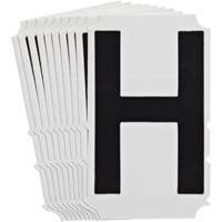 &eacute;tiquettes de lettres et chiffres gothiques individuels Quick-Align, H, 4" h, Noir Absolute Business Supply