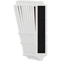 &eacute;tiquettes de lettres et chiffres gothiques individuels Quick-Align, I, 4" h, Noir Absolute Business Supply