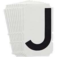&eacute;tiquettes de lettres et chiffres gothiques individuels Quick-Align, J, 4" h, Noir Absolute Business Supply