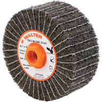 Tambours de finition Two-In-One, 4-1/2" dia. x 2" la, Arbre 5/8"-11, Oxyde d'aluminium Absolute Business Supply