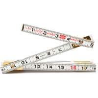 R&egrave;gle de maçon Red End, 6' lo, Bois, Graduations de 1/16" Absolute Business Supply