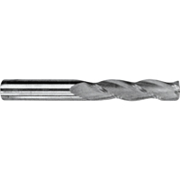 Fraise en bout extra longue, 3/8" dia., 4 cannelures, Carbure Absolute Business Supply