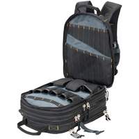 Sacs &agrave; dos pour outils &agrave; 75 pochettes, 13" lo x 17-1/2" la, Noir, Nylon Absolute Business Supply