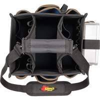 Grands porte-outils pour &eacute;lectriciens et travaux de maintenance, Polyester, 23 pochettes, Noir Absolute Business Supply