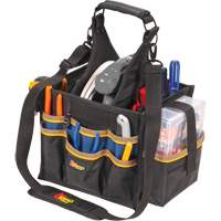 Grands porte-outils pour &eacute;lectriciens et travaux de maintenance, Polyester, 23 pochettes, Noir Absolute Business Supply