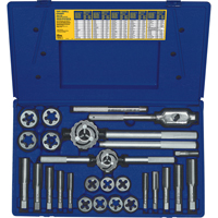 Jeu de tarauds et fili&egrave;res hexagonales fractionnaires Hanson, 25 Morceaux Absolute Business Supply