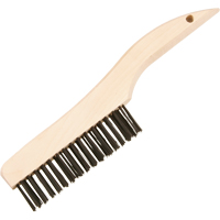 Brosses de nettoyage &agrave; manche en patin, Laiton, 4 x 16 rangs de fils, Longueur 10" Absolute Business Supply