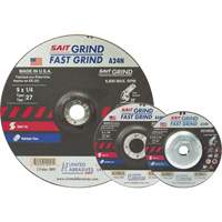 A24N Fast Grinding Wheel, 4-1/2" x 3/16", 7/8" Arbor, Aluminum Oxide, Type 27 Absolute Business Supply