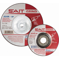 A24N Fast Grinding Wheel, 6" x 1/4", 7/8" Arbor, Aluminum Oxide, Type 27 Absolute Business Supply
